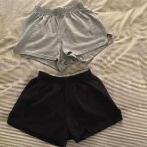 Black and Gray Soffe Shorts